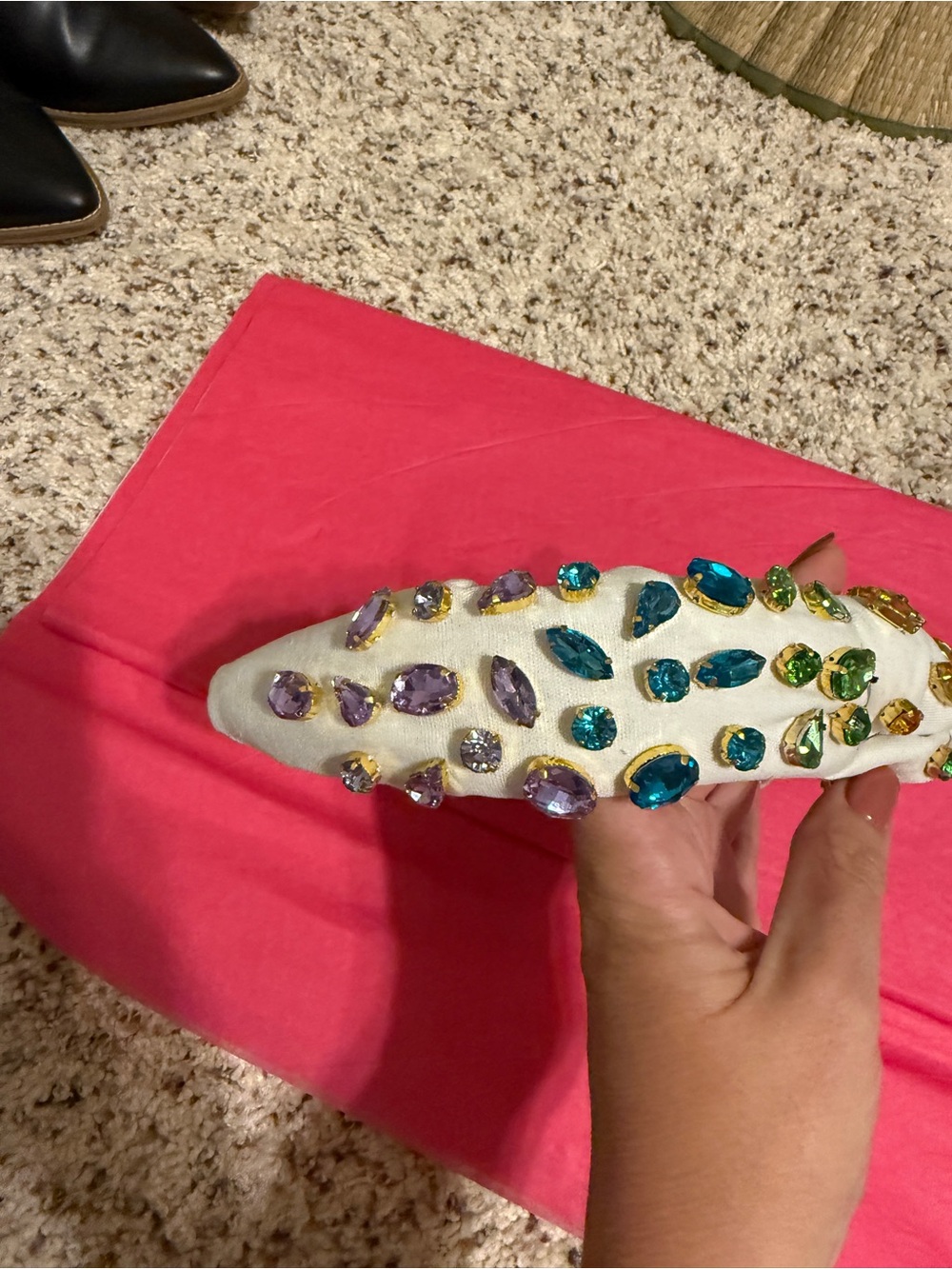 Brianna Cannon Rainbow Jeweled Headband - Multicolor Accent - Picture 6 of 14